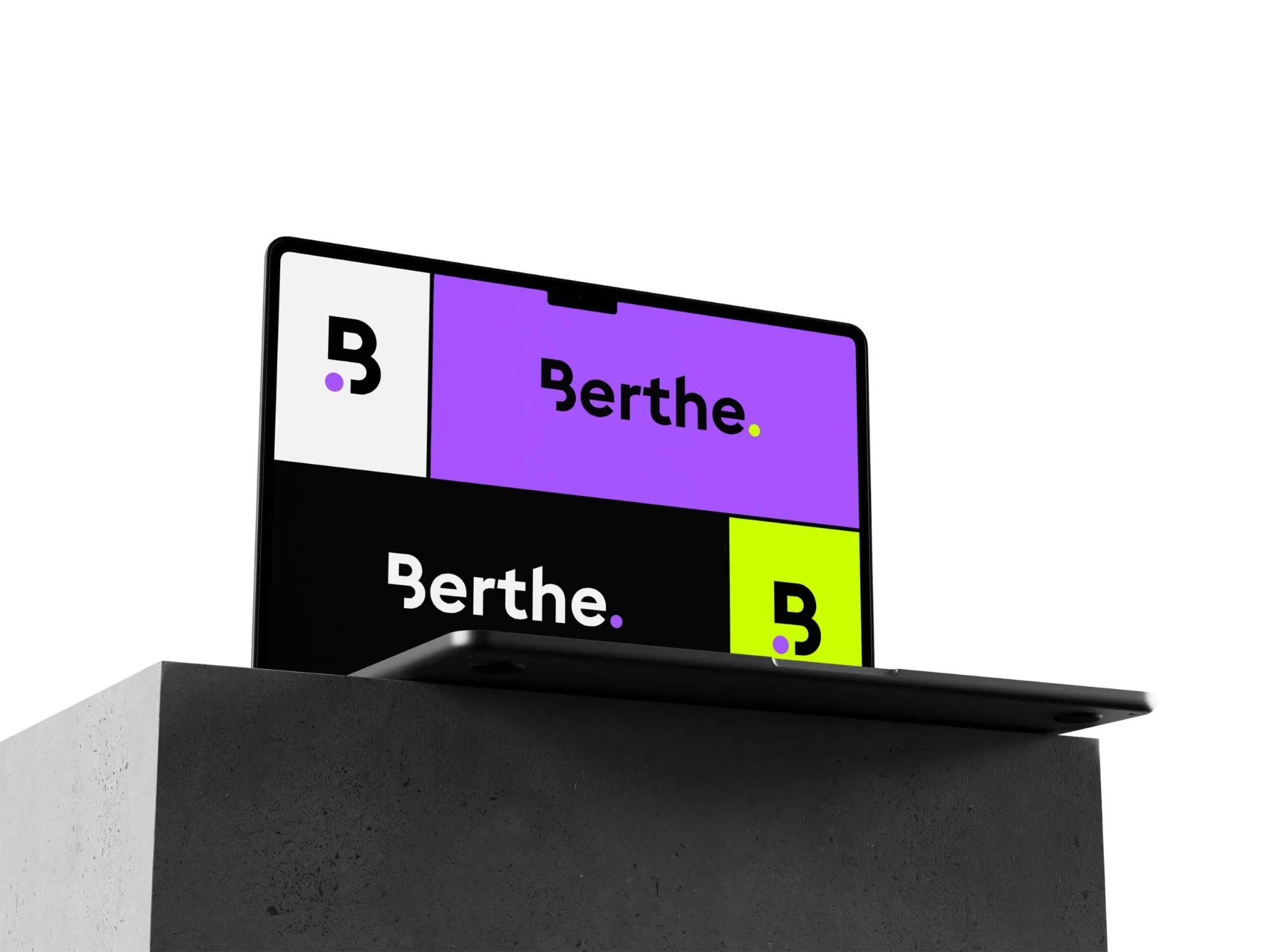 Identité Berthe sur ordinateur portable