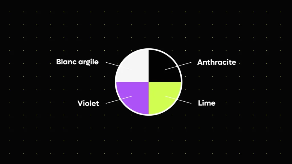 Palette chromatique de la marque Berthe