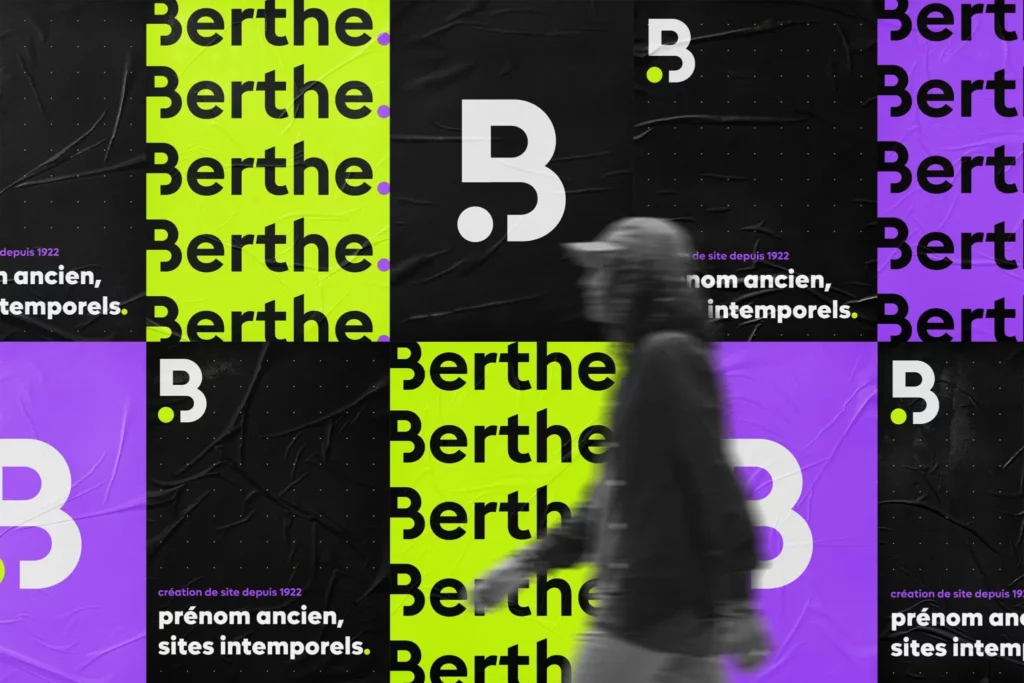 Affiches colorées de la marque Berthe