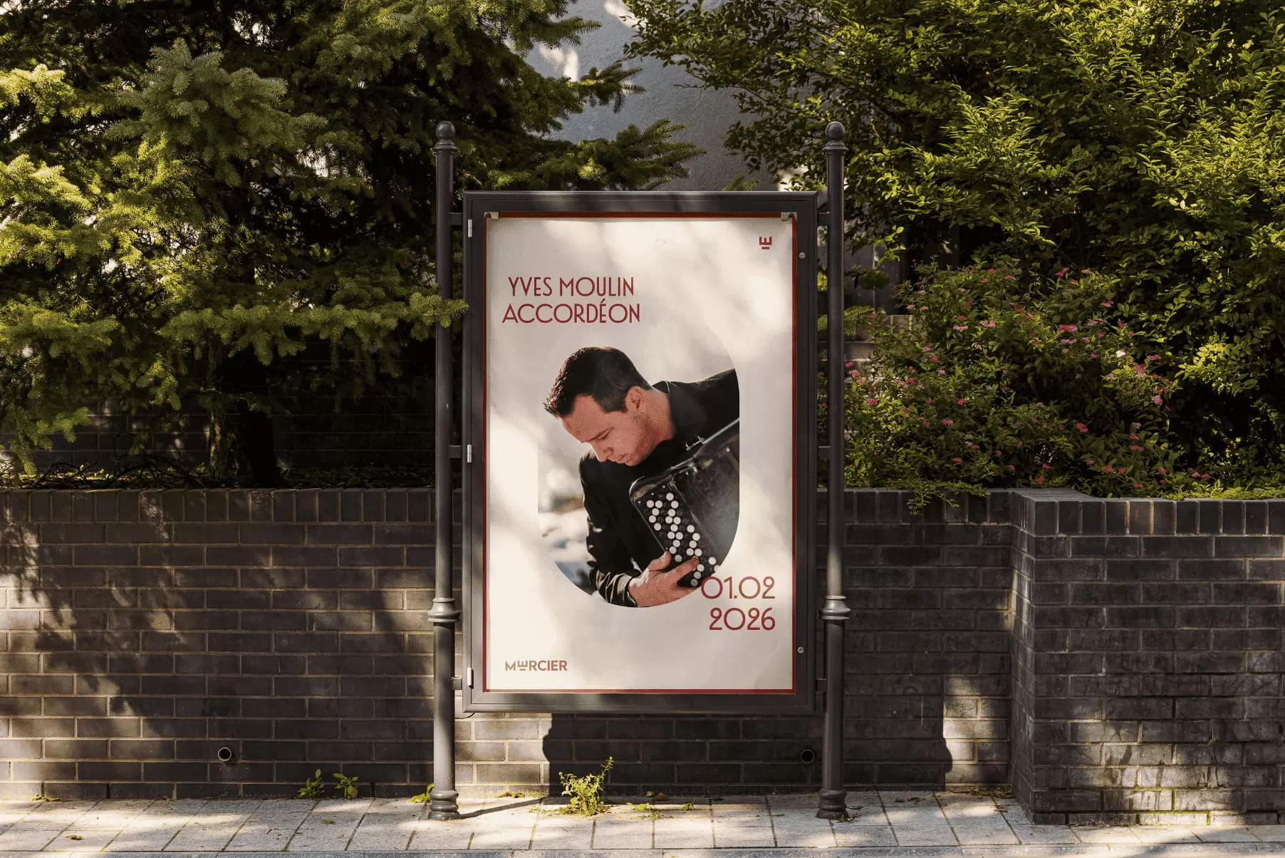 Affiche culturelle déployée dans l’espace public
